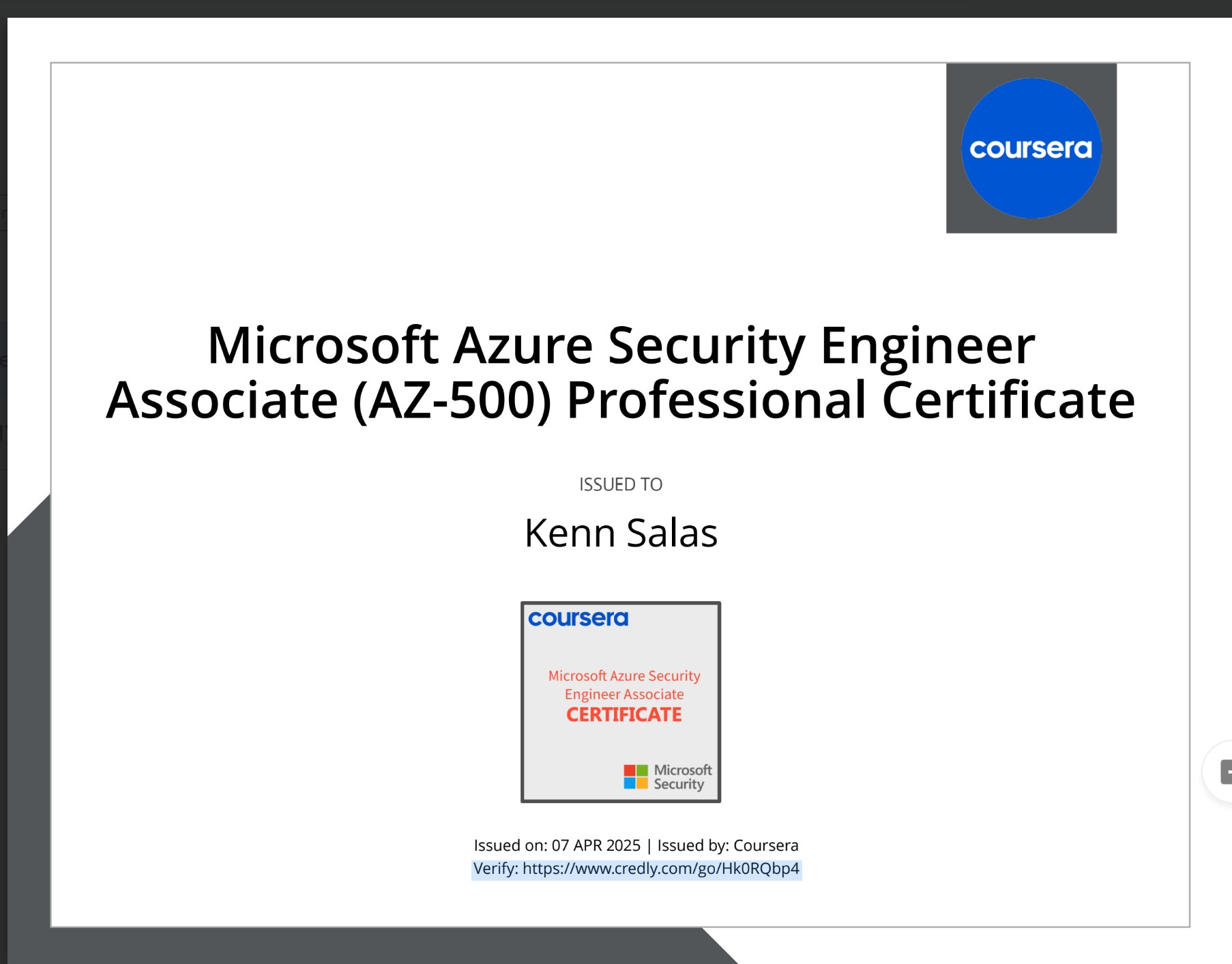 CompTIA A+ Badge